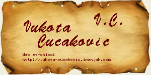 Vukota Čučaković vizit kartica